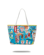 Sprayground Official Basquiat Mitchell Crew 1983 Tote Bag Limited Edition New