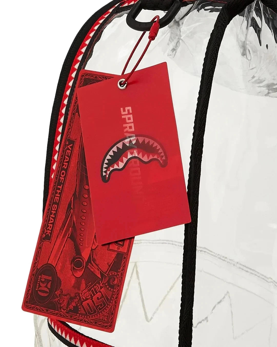 🔥🔥 FULLY CLEAR EMBOSSED BOSS BACKPACK 💥💥💥