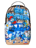 🔥🔥 Sprayground Smurfs Big Mural Backpack New Pitufos Bookbag Large School Bag