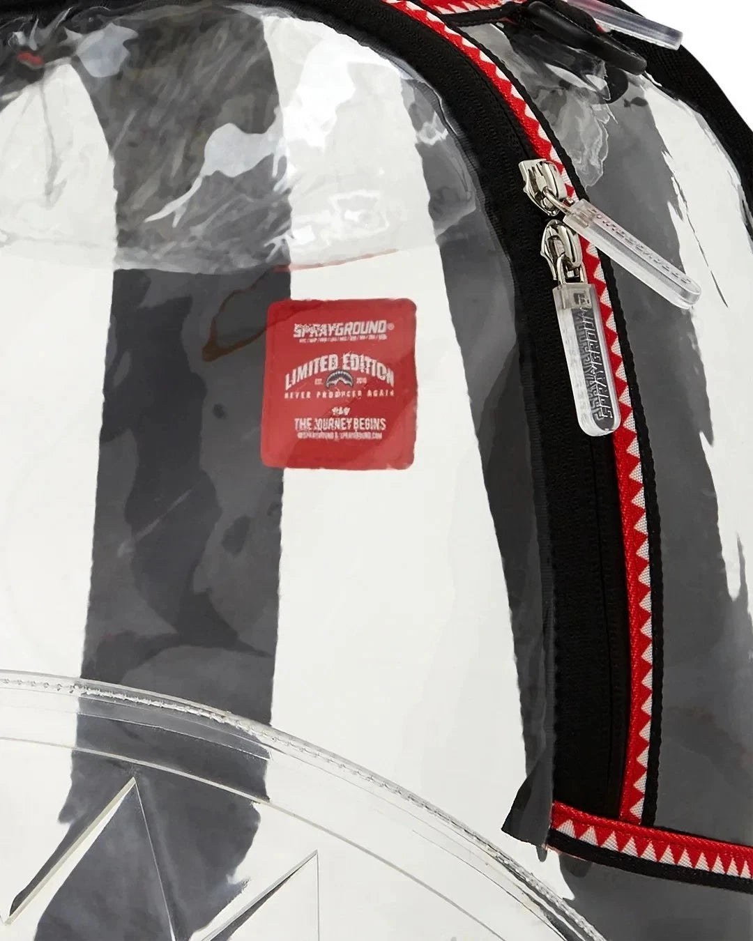 🔥🔥 FULLY CLEAR EMBOSSED BOSS BACKPACK 💥💥💥