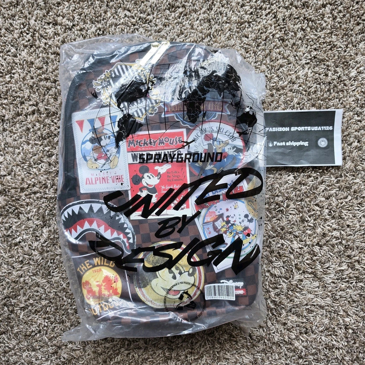 Sprayground Mickey Mouse Global Mogul Backpack NEW