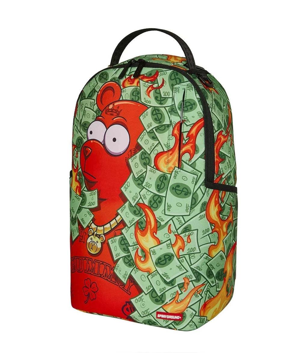 SPRAYGROUND - DIABLO DINERO BEAR IN BUSHES BACKPACK - B8786
