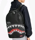 🔥🔥 Sprayground Central Wave Backpack New Black Bookbag Large School Bag