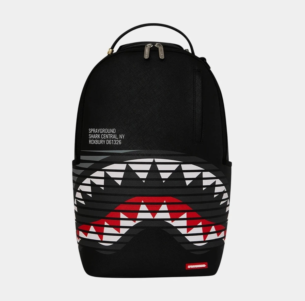 🔥🔥 Sprayground Central Wave Backpack New Black Bookbag Large School Bag