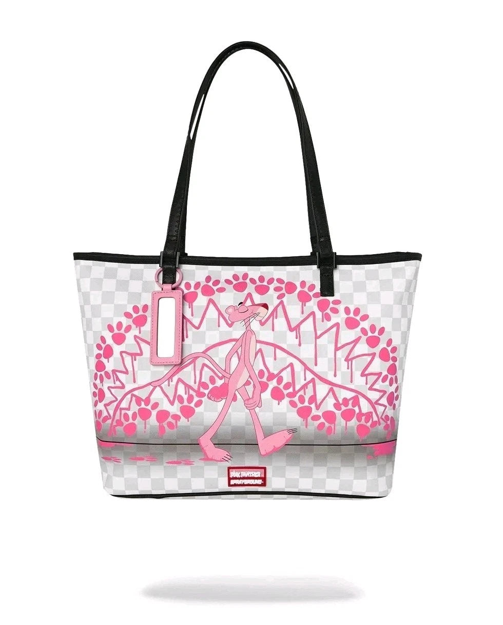 🔥🔥 PINK PANTHER PAWPRINTS TOTE SPRAYGROUND Travel Bag