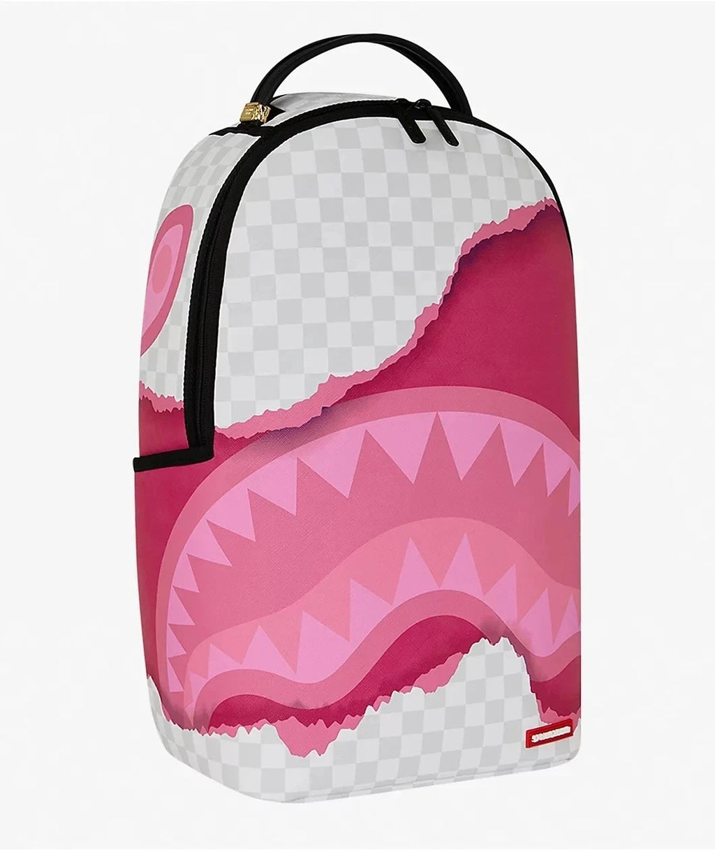 🔥🔥 Sprayground 3D Pink Tear BackpackNew Black Bookbag