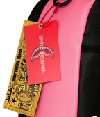🔥🔥Sprayground pink backpack SHARK CENTRAL EMBROIDERED EFFECT BACKPACK