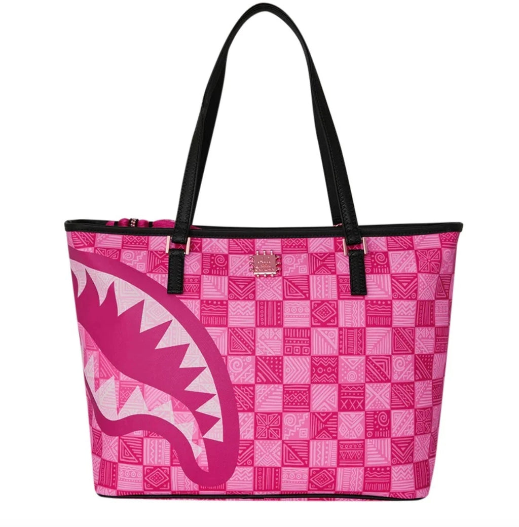 🔥Sprayground A.I. AFRICAN INTELLIGENCE THE SUNSET RESET TOTE SANDFLOWER COLLAB