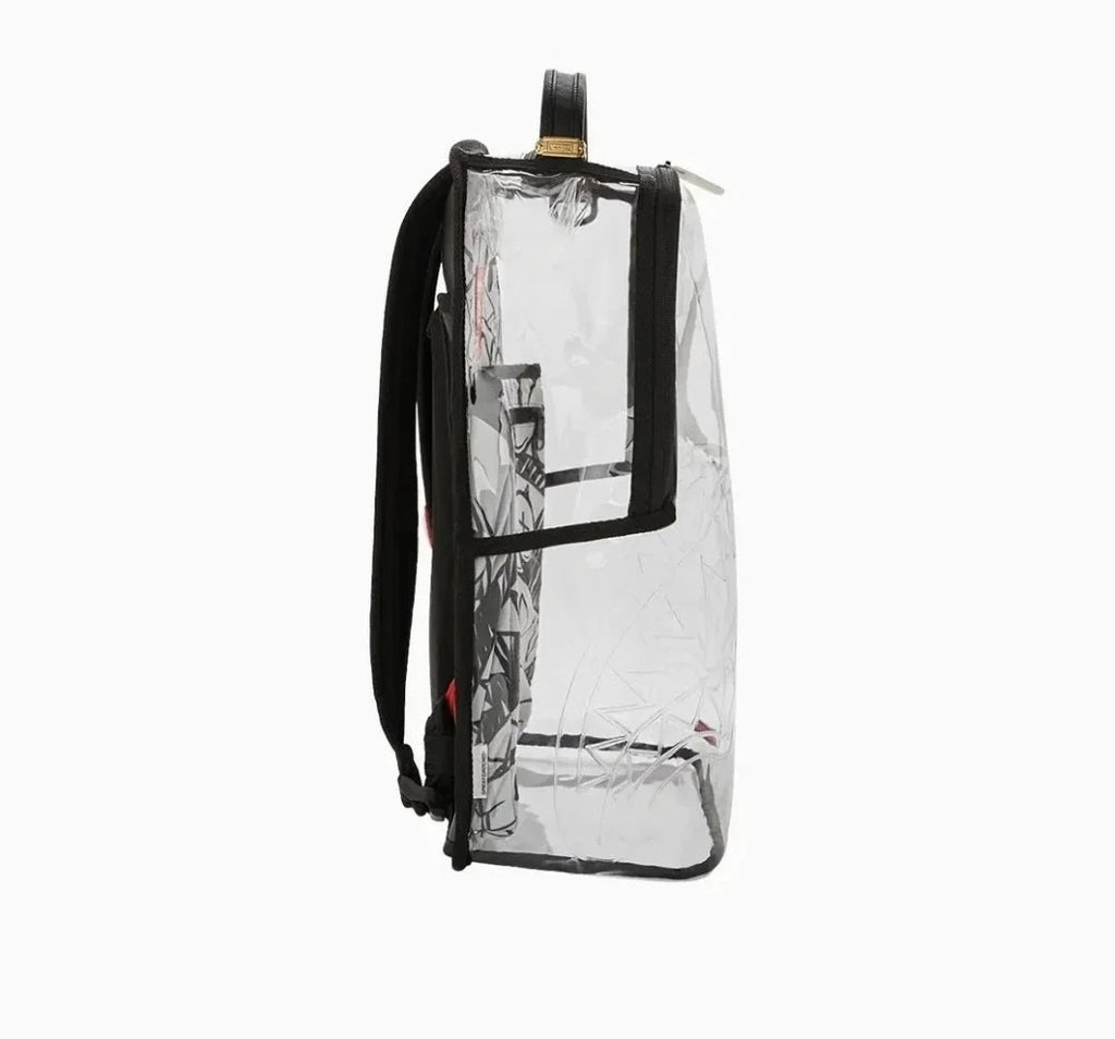 Sprayground ASTROMANE SKY Clear Backpack🔥New PVC Transparent Bookbag School Bag