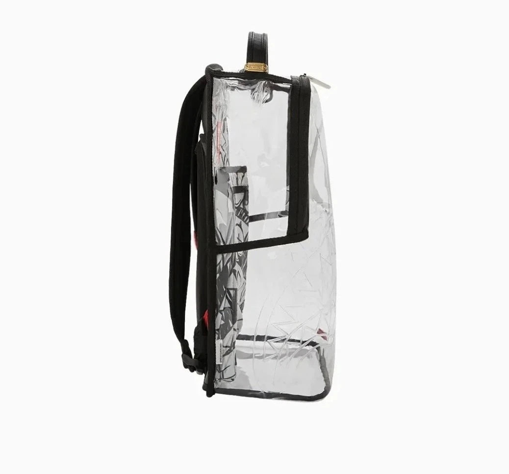 Sprayground ASTROMANE SKY Clear Backpack🔥New PVC Transparent Bookbag School Bag