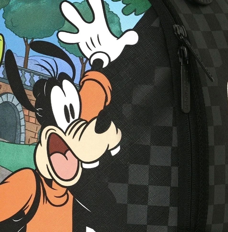 🔥🔥SPRAYGROUND LIMITED EDITION BACKPACK DISNEY GOOFY CURTAIN REVEAL New Bag