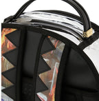 🔥Sprayground Stay Up Clear Backpack New PVC Transparent Bookbag Large School