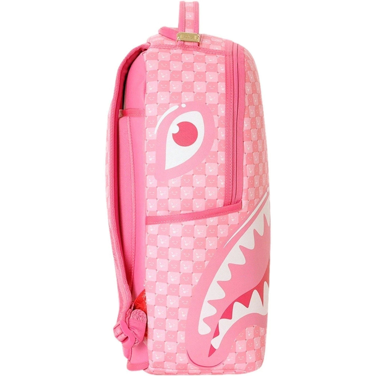🔥🔥 Sprayground Pink Check Faces Backpack New Bookbag Large School Travel Bag