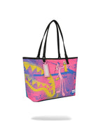 🔥🔥 Sprayground Pink Panther ART HEIST ToteNew Black Travel Large Shoulder Bag