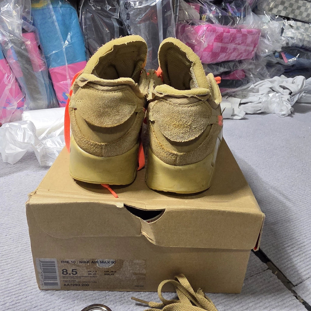 Size 8.5 - Nike Air Max 90 x OFF-WHITE Desert Ore