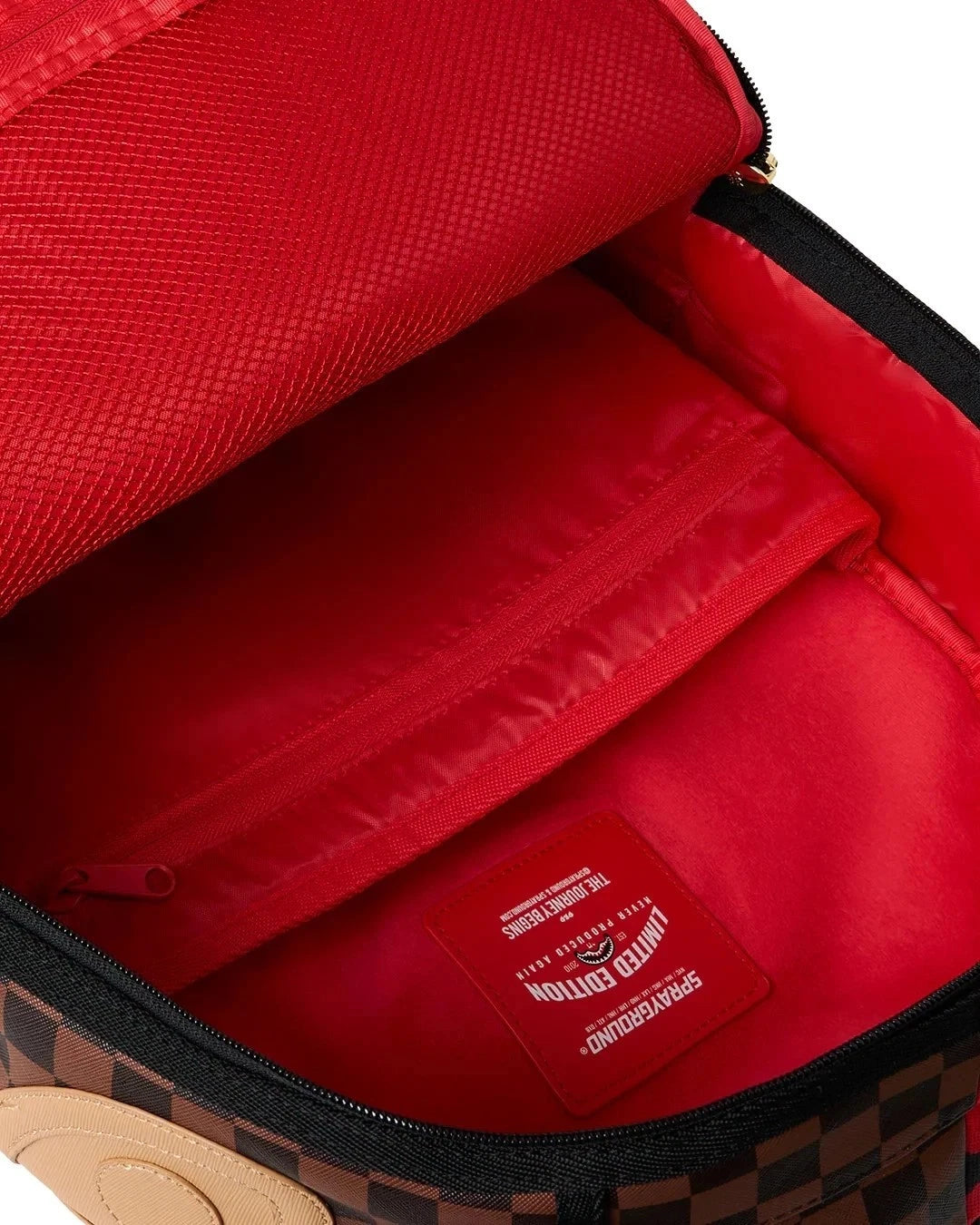 Sprayground DIVIDE & CONQUER Backpack🔥Black Red Travel Bookbag School Bag