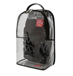 🔥🔥 Sprayground SHARK CENTRAL - CLEAR BACKPACK New Black Bookbag LargeSchool