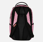 Sprayground Pink And Black Drip Check DLXSV Backpack