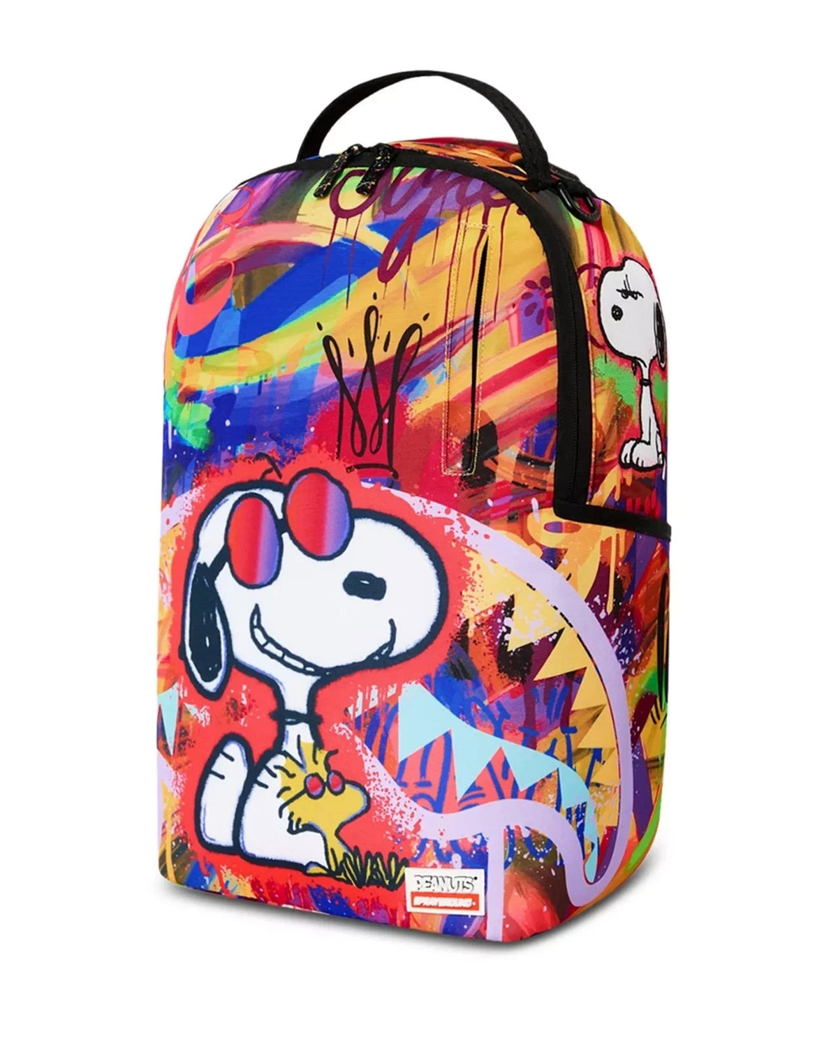 🔥🔥 Sprayground x Snoopy Street Art Backpack New Black Bookbag Large 💥💥