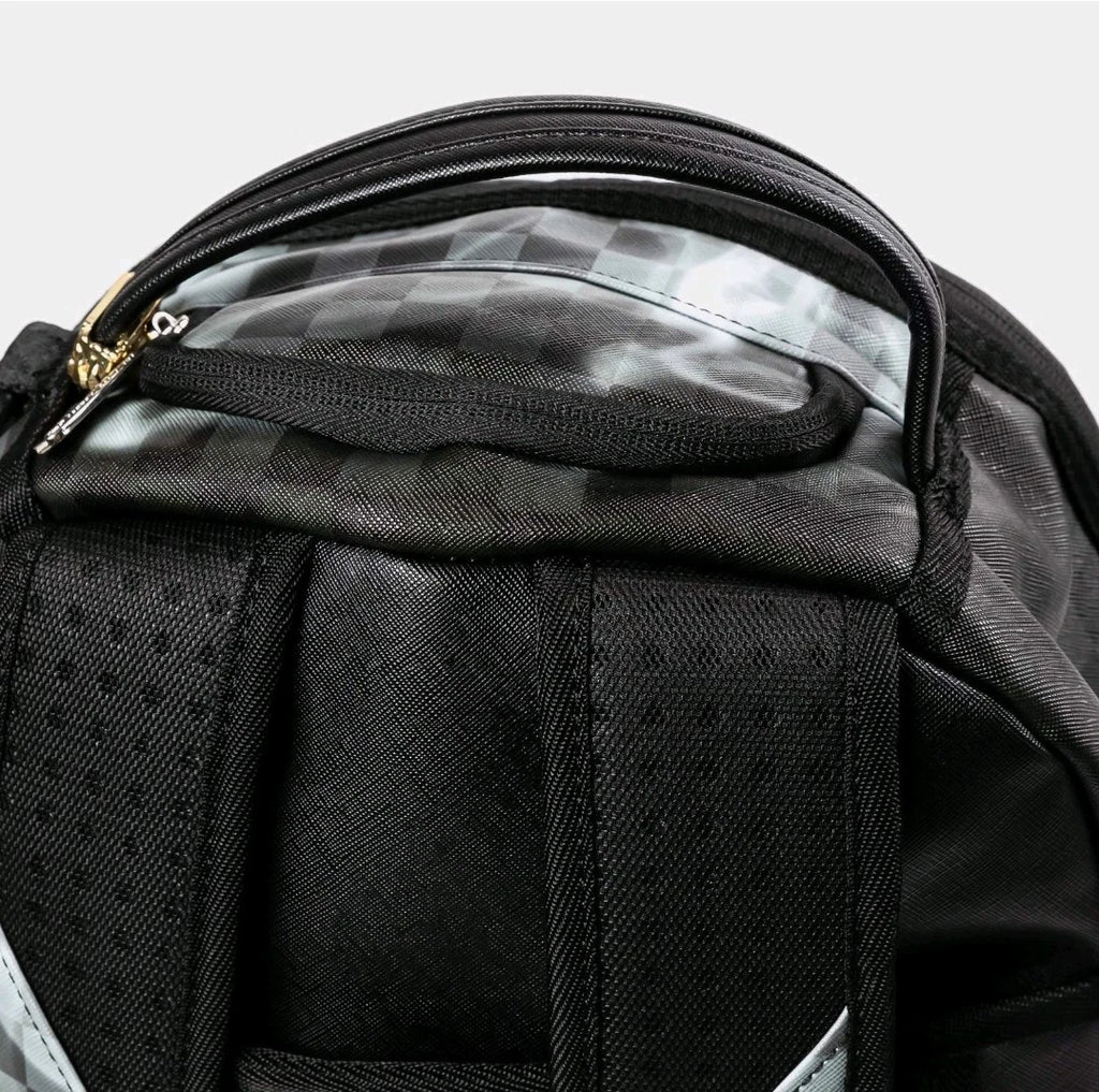 🔥Sprayground Daydream Smoke Check Backpack New Black Bookbag Large School Bag