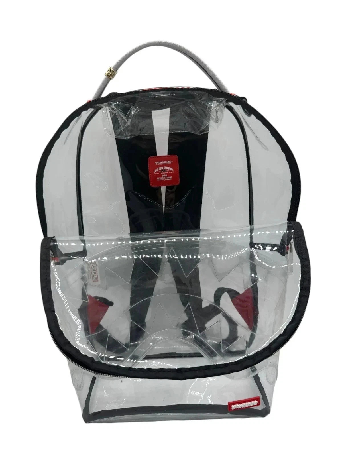 🔥🔥 FULLY CLEAR EMBOSSED BOSS BACKPACK 💥💥💥