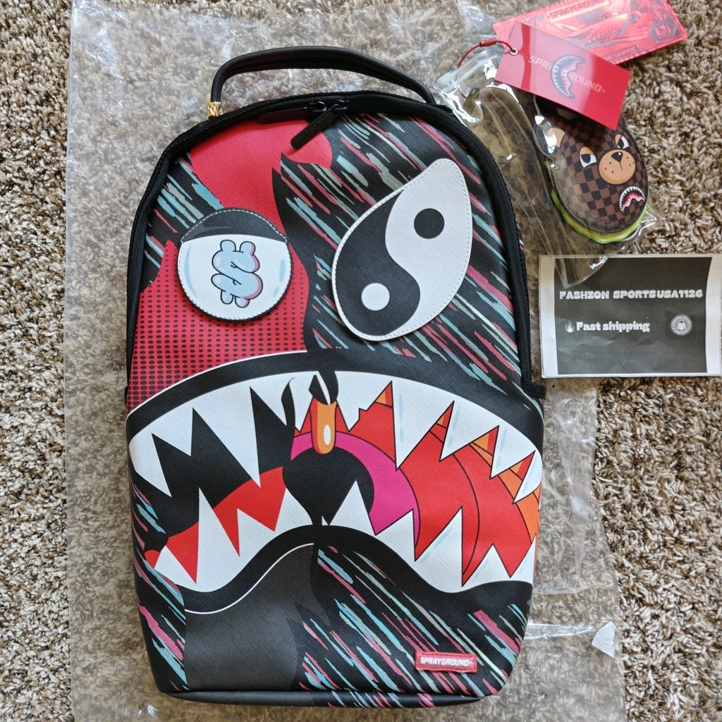🔥100% Authentic SpraygroundHyper Driven Eyes Patch Backpack New Large Bookbag