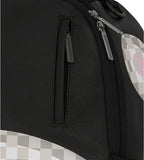 SHARK CENTRAL CREAM BLACK CHECK BACKPACK New Black Large Bookbag School Bag