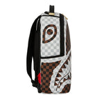 🔥🔥Sprayground Tear Away Checker DLXSV Backpack Black Bookbag Large School Bag
