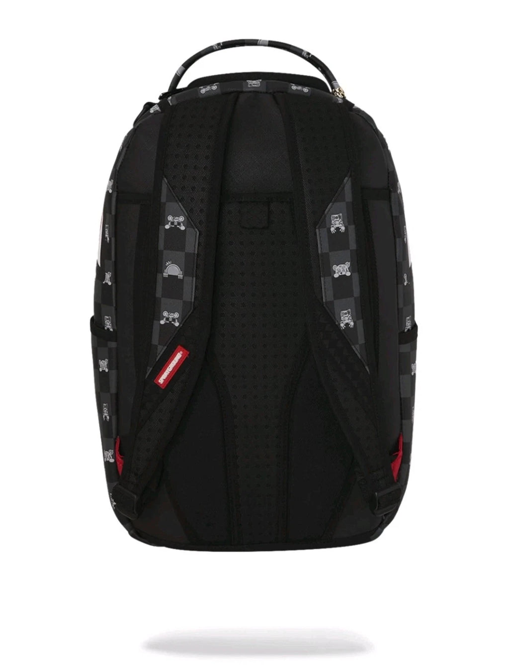 🔥 Sprayground Peeking Characters Backpack New Black Check Bookbag School Bag