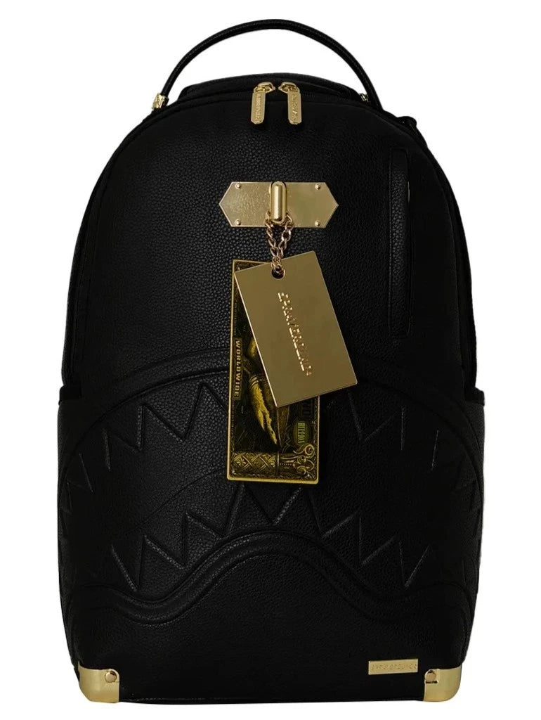 Sprayground GOLDEN RESERVE Backpack🔥New Black Bookbag School Travel Bag