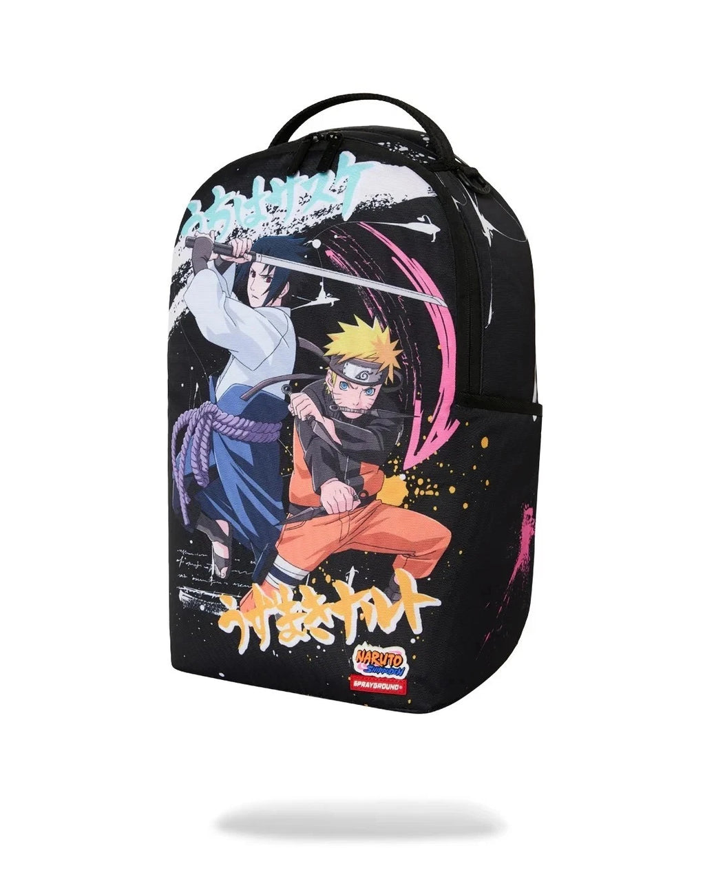 🔥🔥Sprayground Naruto BACK TO ATTACK BackpackNew Black Bookbag Large School Bag