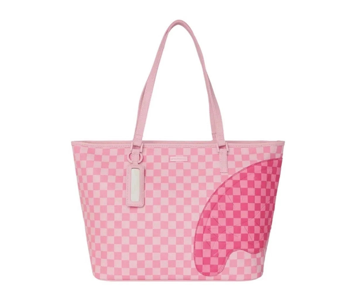 🔥🔥🔥🔥 Pink Sharks In Paris Patch Tote Bag SPRAYGROUND