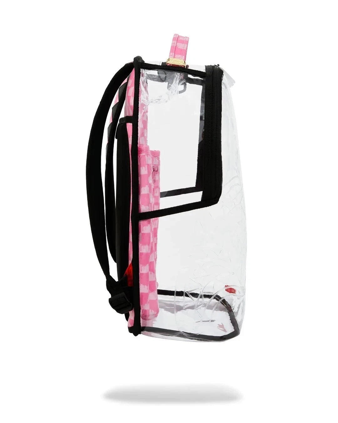 🔥🔥 Sprayground Clear Dlx Backpack - Checked Out (Pink Drip) Bag💥💥💥
