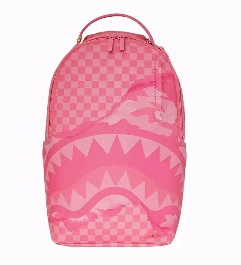 🔥🔥 Sprayground 3am Riptide Camo Pink Backpack Book-bag Large School Bag