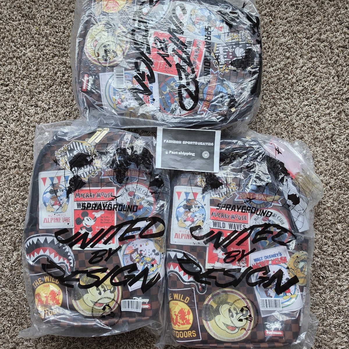 Sprayground Mickey Mouse Global Mogul Backpack NEW