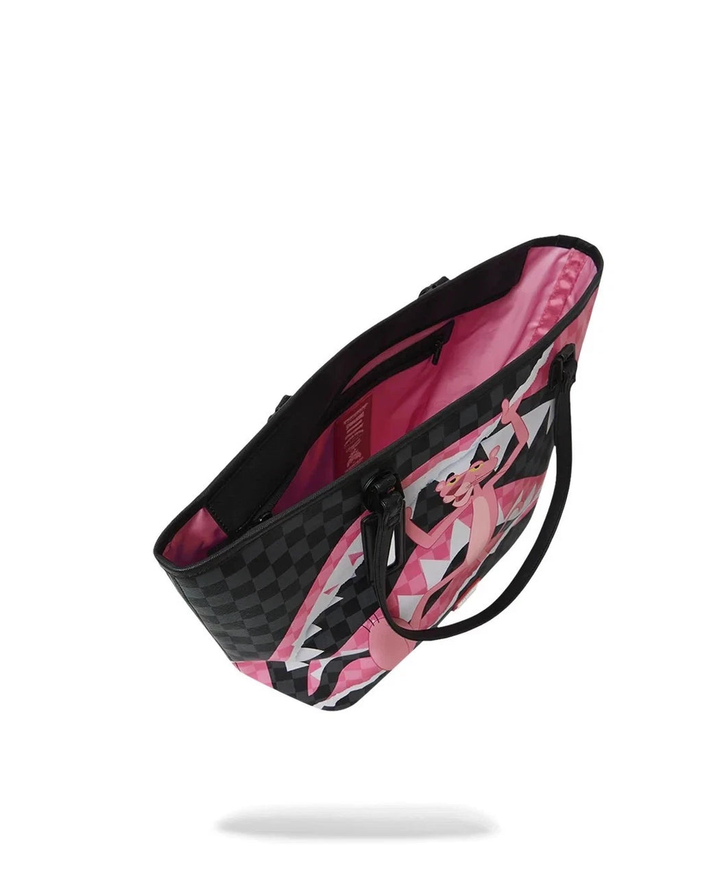 🔥🔥 Sprayground Pink Panther BREAK THRU Tote New Black Large Shoulder