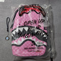 Sprayground Pink And Black Drip Check DLXSV Backpack