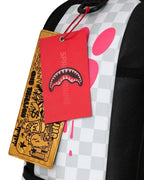 🔥🔥 Sprayground Pink Panther Paw Prints Check Backpack Bookbag School Bag