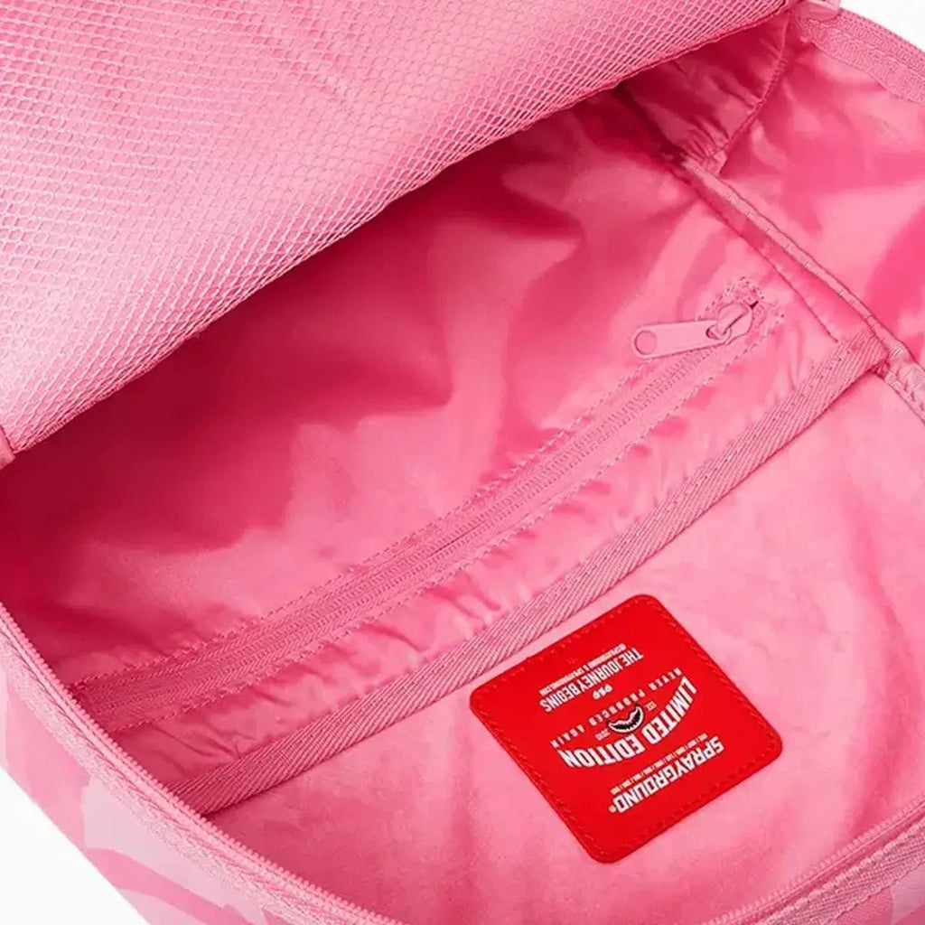 🔥🔥 Sprayground 3am Riptide Camo Pink Backpack Book-bag Large School Bag
