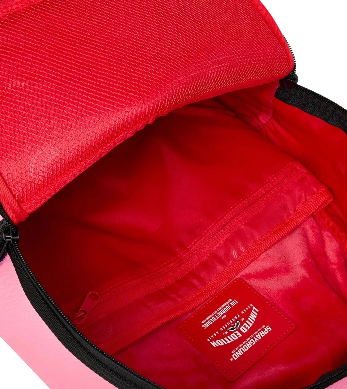 🔥🔥Sprayground pink backpack SHARK CENTRAL EMBROIDERED EFFECT BACKPACK
