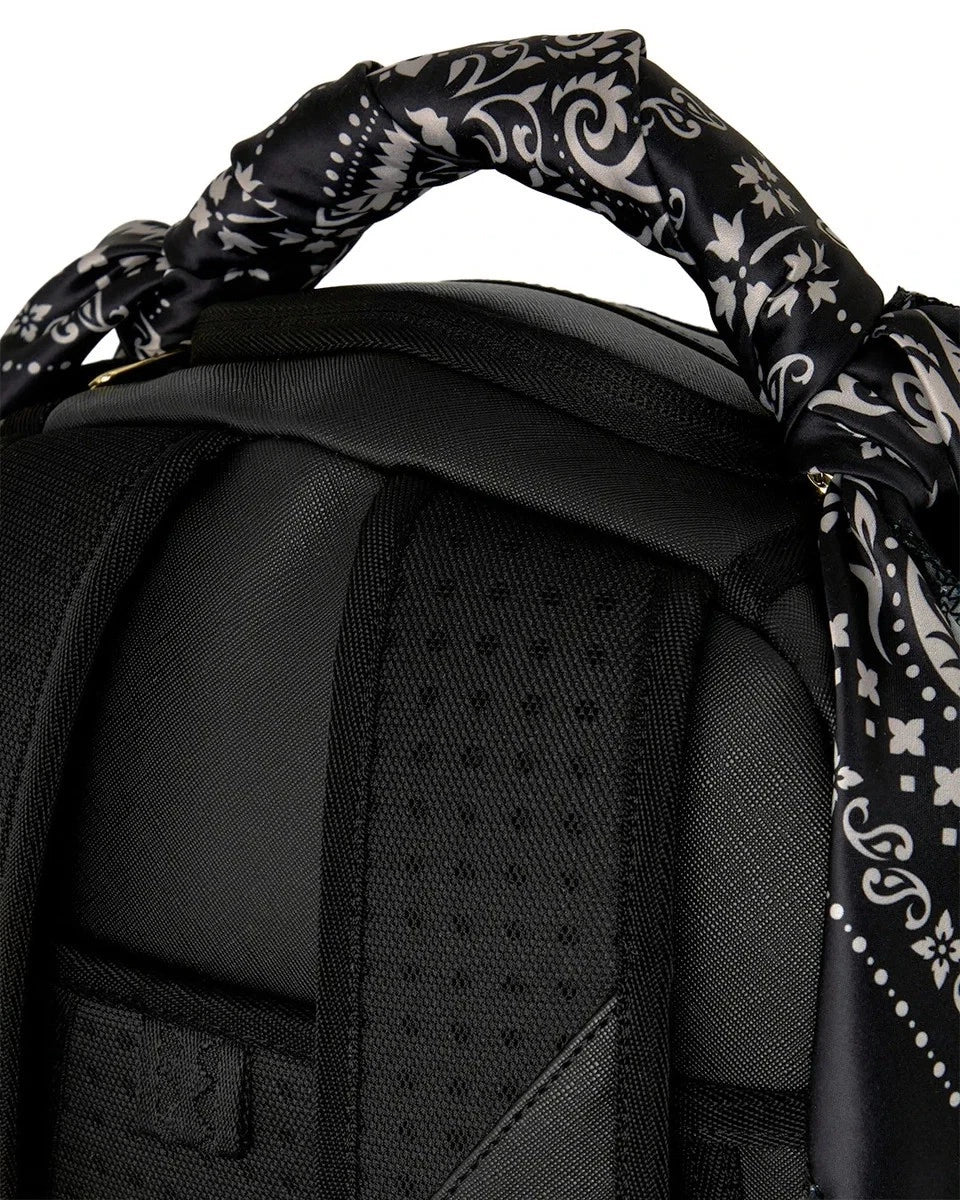 🔥🔥 Sprayground TUPAC Bandana Handle Backpack New Black Bookbag School Kids Bag