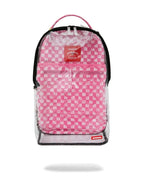 🔥🔥 Sprayground Clear Dlx Backpack - Checked Out (Pink Drip) Bag💥💥💥