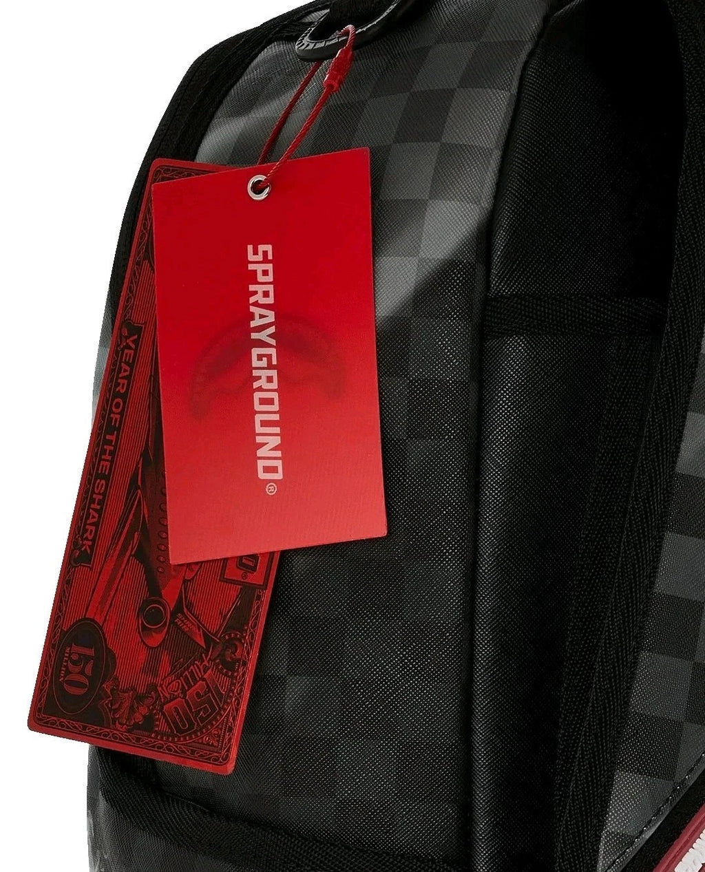 🔥Sprayground Daydream Smoke Check Backpack New Black Bookbag Large School Bag