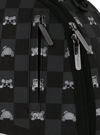 🔥 Sprayground Peeking Characters Backpack New Black Check Bookbag School Bag