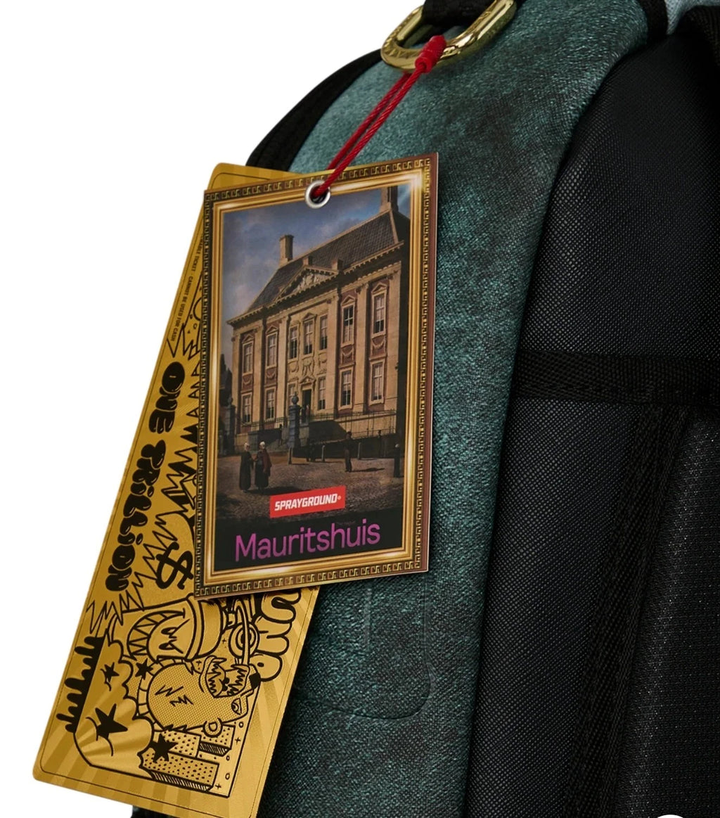 🔥🔥sprayground MAURITSHUIS MUSEUM 3D FRAME GIRL WITH A PEARLEARRING COLLAB