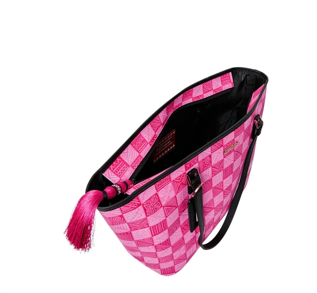 🔥Sprayground A.I. AFRICAN INTELLIGENCE THE SUNSET RESET TOTE SANDFLOWER COLLAB