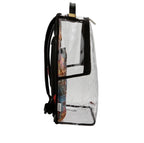 🔥Sprayground Stay Up Clear Backpack New PVC Transparent Bookbag Large School