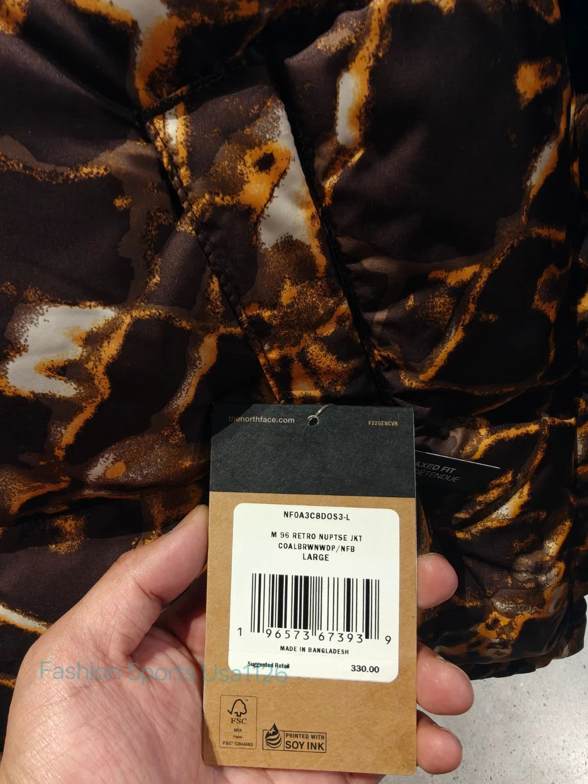 NEW TNF The North Face men's 1996 Retro Nuptse700 Down Puffer Jacket $330