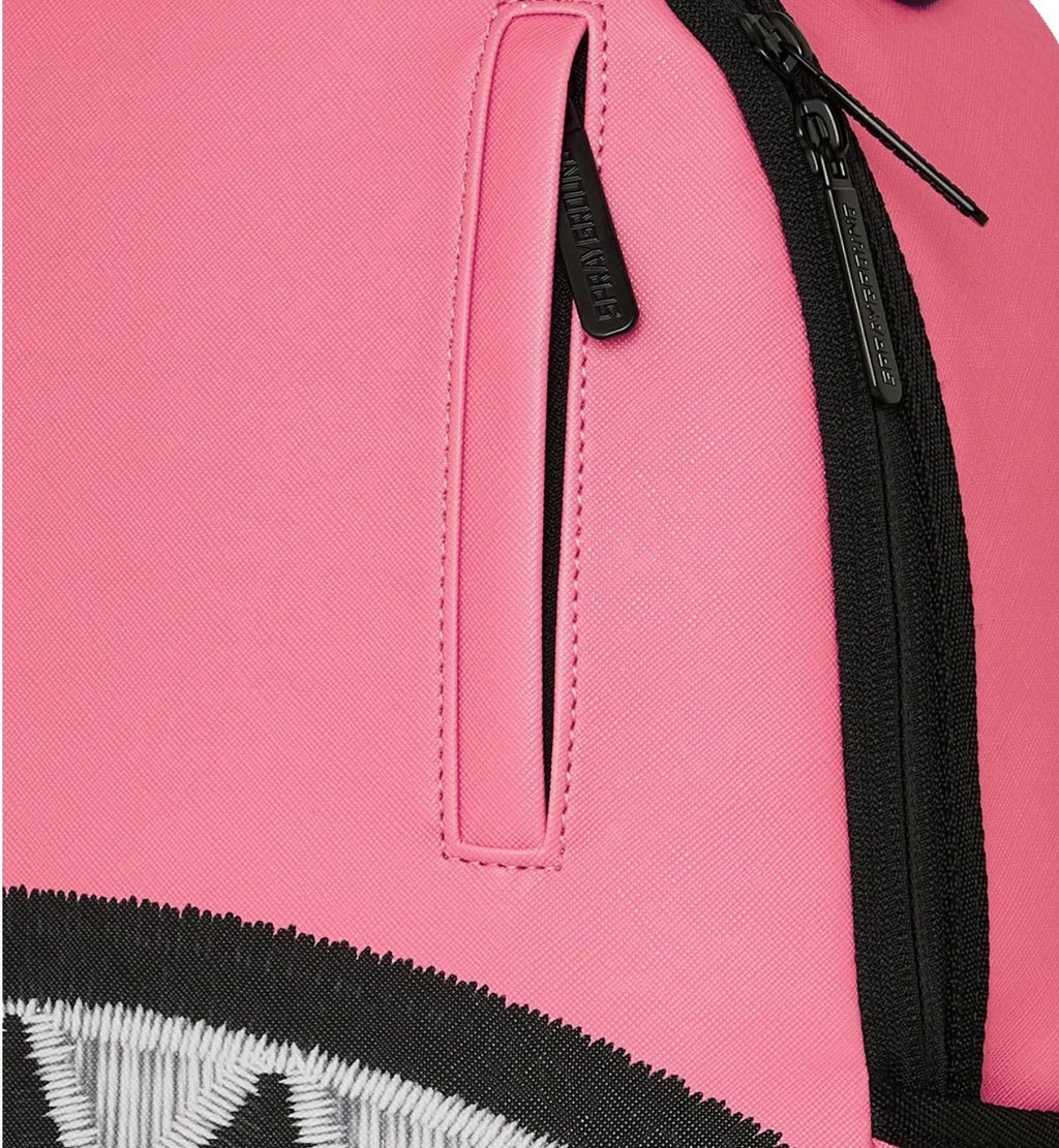 🔥🔥Sprayground pink backpack SHARK CENTRAL EMBROIDERED EFFECT BACKPACK