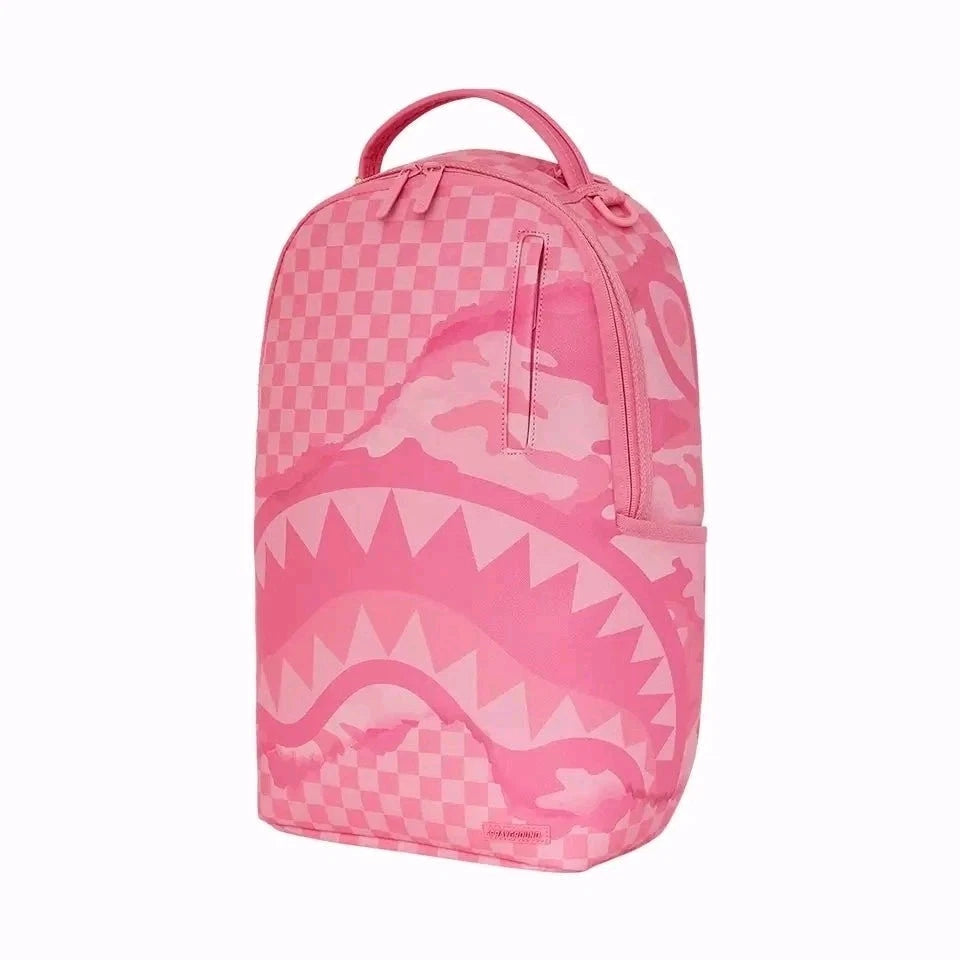 🔥🔥 Sprayground 3am Riptide Camo Pink Backpack Book-bag Large School Bag